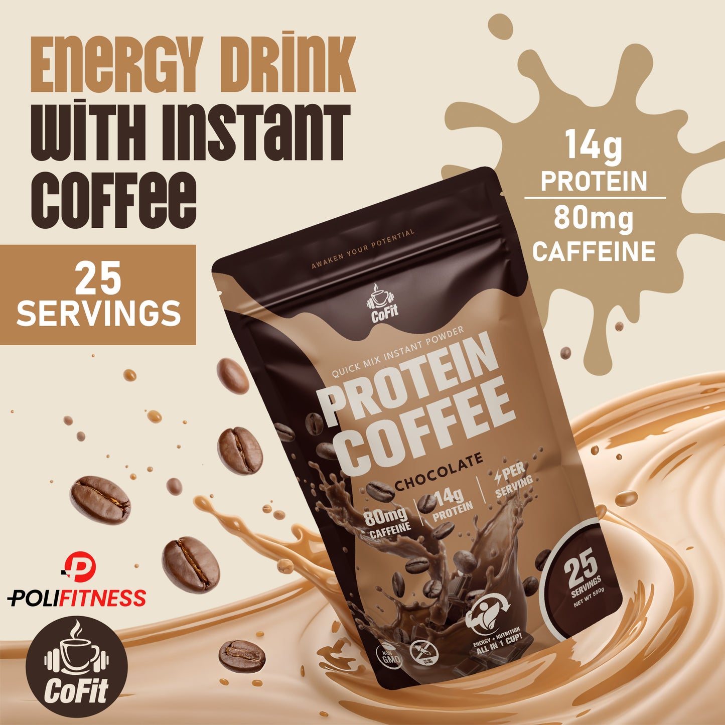 COFIT - Powder Coffee With Protein