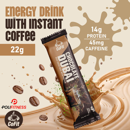 COFIT - Stick Powder Coffee With Protein (14g) - Chocolate - 1 Serving, 22g