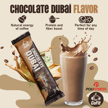 COFIT - Stick Powder Coffee With Protein (14g) - Chocolate - 1 Serving, 22g