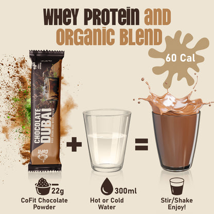 COFIT - Stick Powder Coffee With Protein (14g) - Chocolate - 1 Serving, 22g